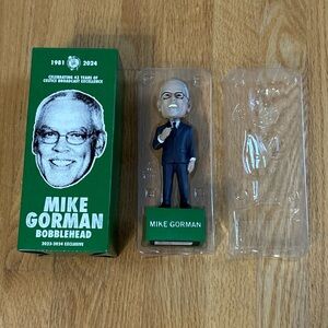 New Mike Gorman Bobblehead 2023-2024 Boston Celtics Exclusive Talking NIB